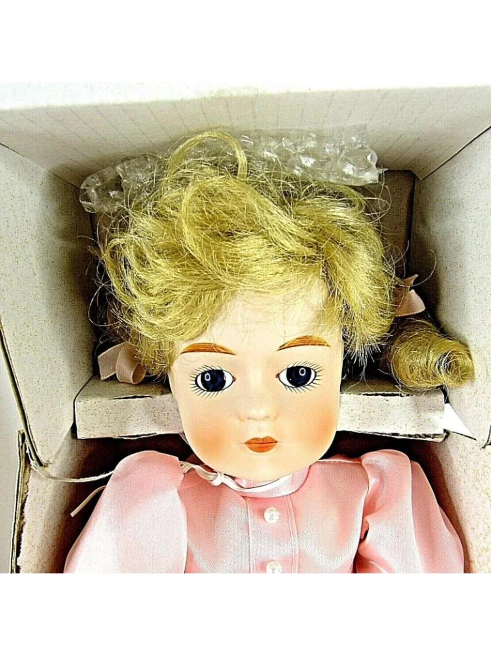 Vintage Gorham Musical Doll Tiffany Petticoats Lace 5th Anniversary Bisque 1984